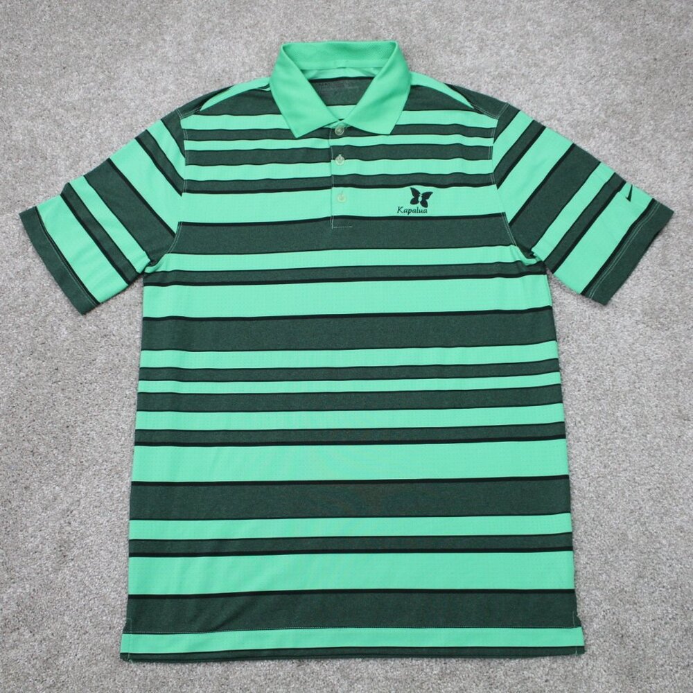 Nike Golf Tour Performance Polo Shirt Mens Medium Green Polyester S/S‎ Pullover
